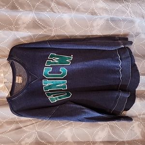 UNCW, blue crewneck sweatshirt by chicka-d, size medium, from campus bookstore